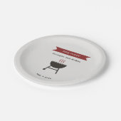 GRILLEN Party Birthday Pappteller (Schrägansicht)