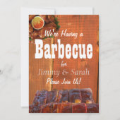 Grillen-Party der Verlobung Einladung (Vorderseite)