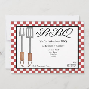 GRILLEN Party Einladung