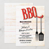 GRILLEN Party Einladung (Vorne/Hinten)