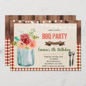 Grillen Party Einladung (Vorne/Hinten)