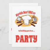 GRILLEN Party Einladung (Vorne/Hinten)