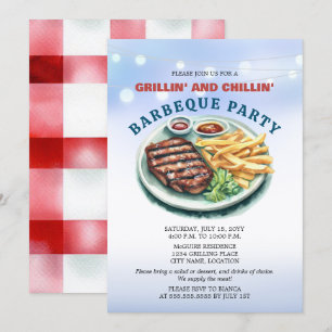 GRILLEN Party Einladung