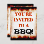GRILLEN Party!Einladung Einladung (Vorne/Hinten)