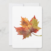 Grillen Party Einladung zum kanadischen Ahornblätt (Rückseite)