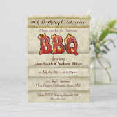 Grillen Party Einladungen (Stehend Vorderseite)