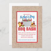 Grillen-Party Einladungen des Vaters (Vorne/Hinten)