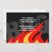 GRILLEN Party Einladungen | Vorlage für benutzerde (Rückseite)