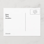 GRILLEN Party Einladungspostkarte (Rückseite)