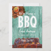 Grillen-Party für benutzerdefiniertes Foto Abschlu Einladung (Vorderseite)