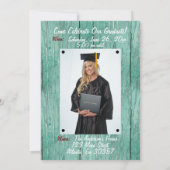 Grillen-Party für benutzerdefiniertes Foto Abschlu Einladung (Rückseite)