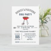 GRILLEN Party Garten Barbecue Einladung (Stehend Vorderseite)