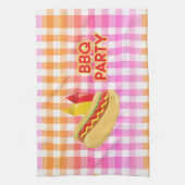 GRILLEN Party Hot Dog mit Bedingungen Geschirrtuch (Vertikal)