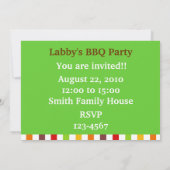 GRILLEN Party-Labradore im Azaleen-Garten Einladung (Rückseite)