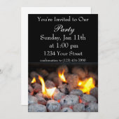 GRILLEN Party laden Einladung (Vorne/Hinten)