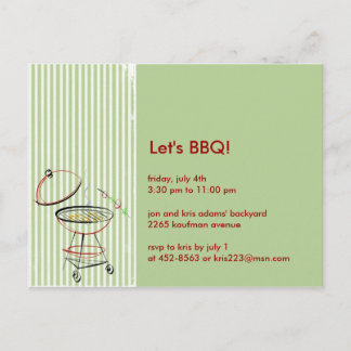 GRILLEN Party Postkarte