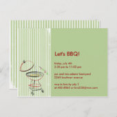 GRILLEN Party Postkarte (Vorne/Hinten)