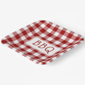 Grillen-Party von Red and White Gingham Pattern Pappteller (Gewinkelt)
