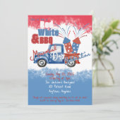 Grillen-Party zum Gedenktag - Unabhängigkeit Einladung (Stehend Vorderseite)