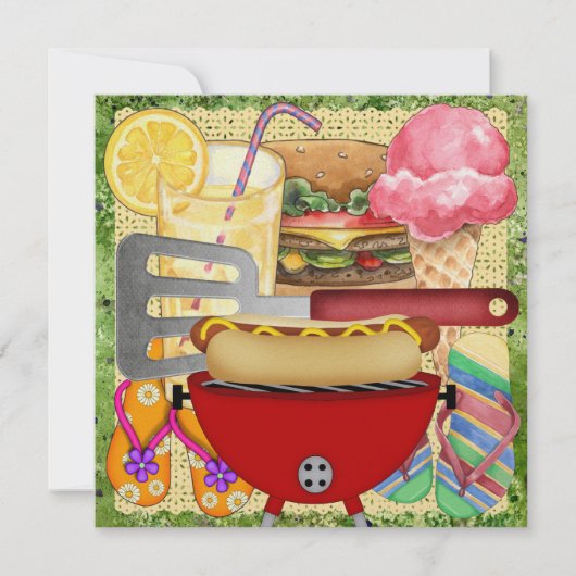 GRILLEN - Party zum Jahresende! SRF Einladung (Vorderseite)