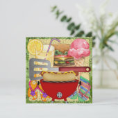 GRILLEN - Party zum Jahresende! SRF Einladung (Stehend Vorderseite)