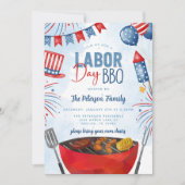 Grillen Party zum Patriotischen Arbeitstag Einladung (Vorderseite)
