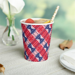 Grillen Patriotic Colors Pappbecher
