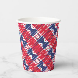 Grillen Patriotic Colors Pappbecher