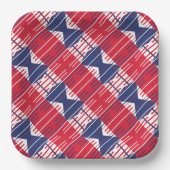 Grillen Patriotic Colors Pappteller (Vorderseite)
