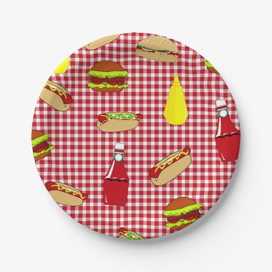 GRILLEN Picknick-alles- Gute zum Pappteller (Vorderseite)