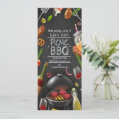 Grillen Picknick Einladung (Stehend Vorderseite)