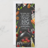 Grillen Picknick Einladung (Vorderseite)