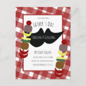 Grillen Picnic Chilling Grilling Postkarte (Vorderseite)