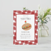 Grillen Picnic Event Sandwich Einladung zum Vatert (Stehend Vorderseite)