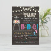 GRILLEN Picnic Invitation zur Aufdeckung von Baby- Einladung (Stehend Vorderseite)