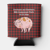 GRILLEN Pig Roast Rustic Wedding Party Dosenkühler (Vorderseite)