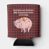 GRILLEN Pig Roast Rustic Wedding Party Dosenkühler (Rückseite)