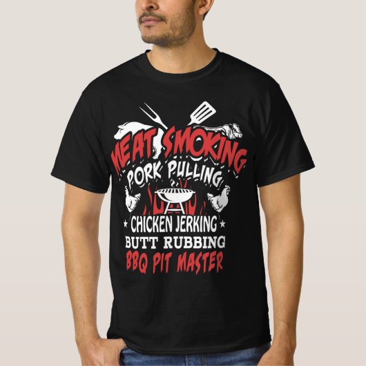 GRILLEN PIT MASTER T - SHIRT FÜR MASTER DES GRILLS (Vorderseite)