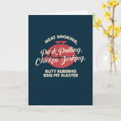 Grillen Pit Master Vater - Patertag Karte (Gelbe Blume)