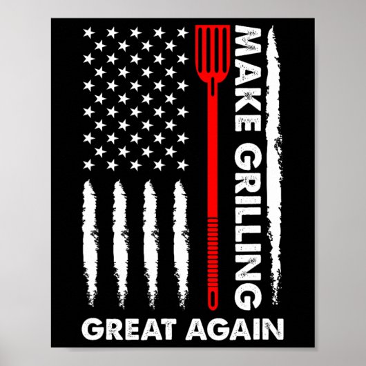 Grillen Pitmaster macht Barbecuing Great 4th July Poster (Vorne)