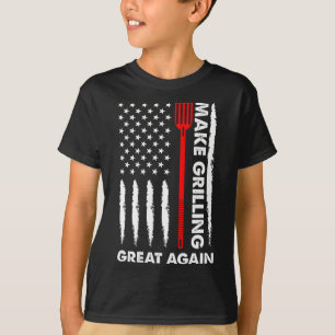 Grillen Pitmaster macht Barbecuing Great 4th July  T-Shirt