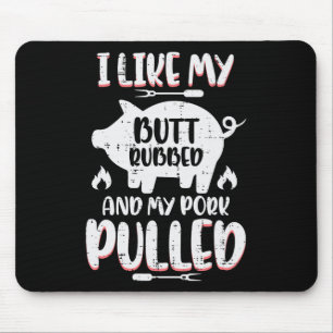 Grillen Pork Rubbed Pulled Byrbecue Pig Grill Me Mousepad