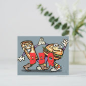 GRILLEN POSTKARTE (Stehend Vorderseite)