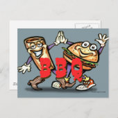 GRILLEN POSTKARTE (Vorne/Hinten)