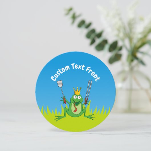 GRILLEN Prince Einladung (Stehend Vorderseite)