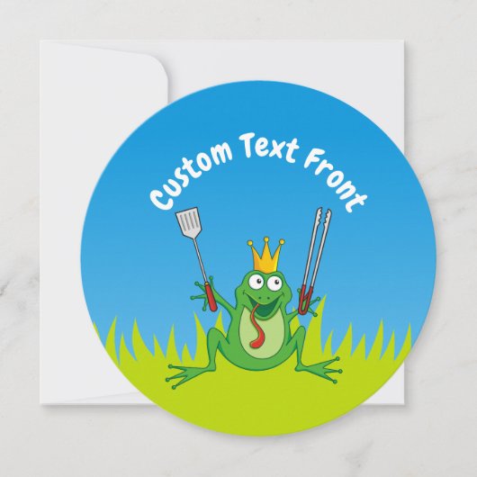 GRILLEN Prince Einladung (Vorderseite)