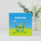 GRILLEN Prince Einladung (Stehend Vorderseite)