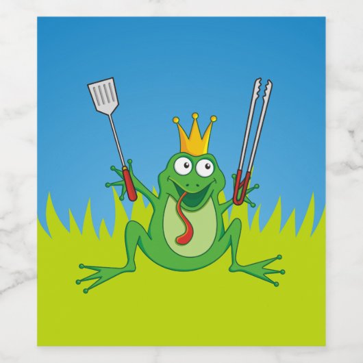 GRILLEN Prince Weinetikett (Einzelnes Label)