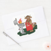 Grillen Quadratischer Aufkleber (Umschlag)