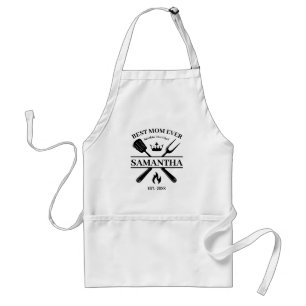 GRILLEN Queen Barbecue Personalisiert Beste Mama Schürze